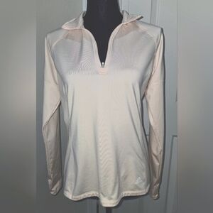 Adidas Women's Light Pink Long Sleeve Pullover Top